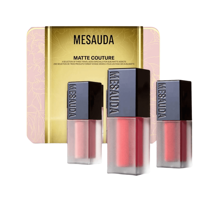 MESAUDA Matte Couture Lipstick Set - 3pcs| ميسودا مجموعة أحمر الشفاه مات