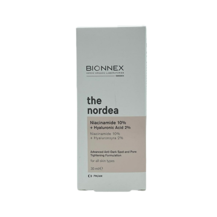BIONNEX The Nordea Niacinamide 10% + Hyaluronic Acid 2% - 30ml | بايونيكس سيروم نياسيناميد 10% + هيالورونيك اسيد 2% - 30 مل