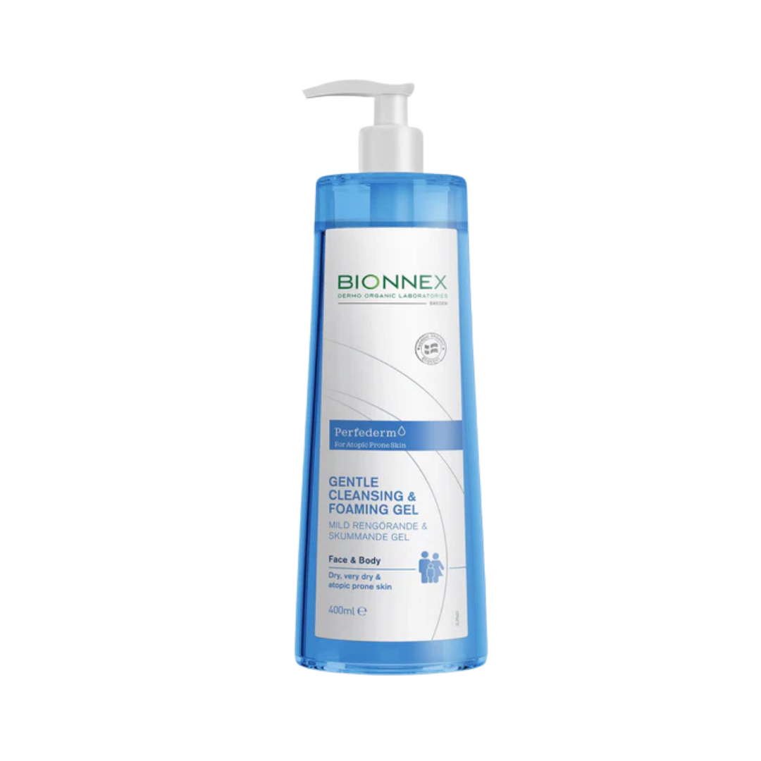 BIONNEX Cleansing & foaming gel Face & Body - 400ml | بايونيكس غسول جل للوجه و الجسم - 400 مل