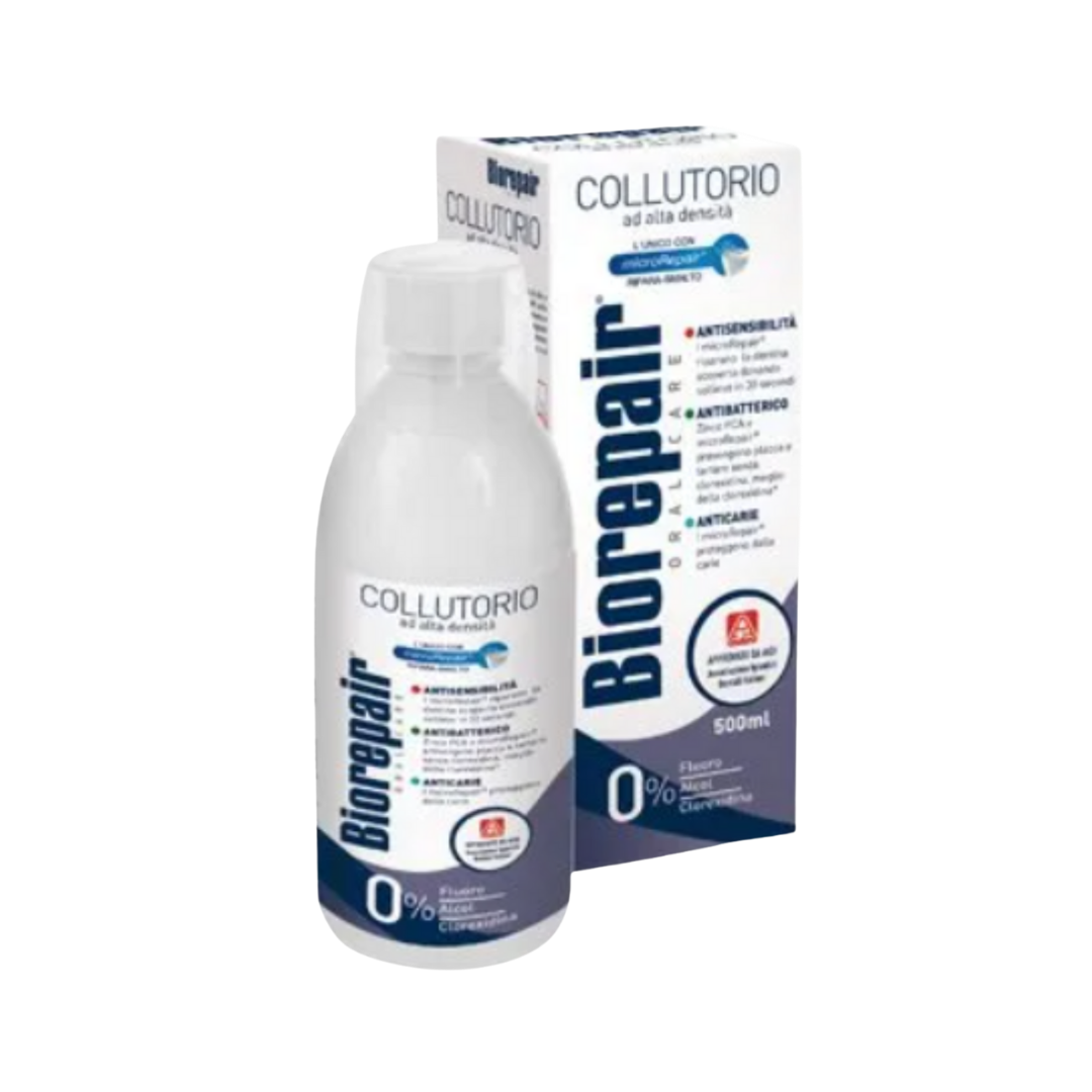 Biorepair Antibacterial MouthWash High Density - 500ml | بايوريبير غسول للفم مضاد للبكتيريا - 500 مل