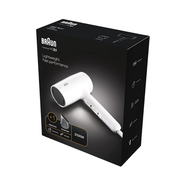 BRAUN Lightweight Fast Performance - 2100w | براون مجفف شعر احترافي - 2100 واط