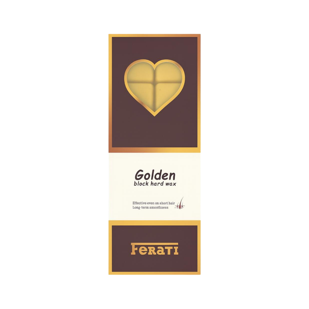 Ferati Golden Block Hard Wax - 500g |فيراتي الشمع الذهبي الصلب لإزالة الشعر - 500 جم