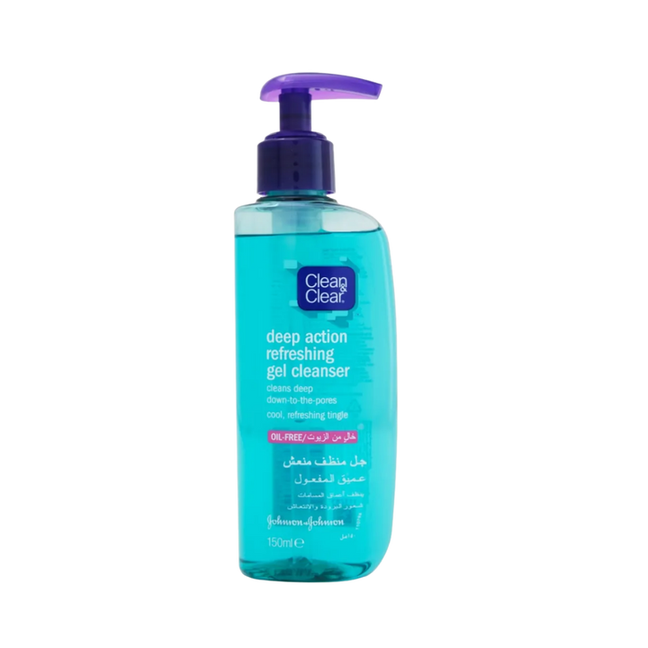 clean & clear Deep Action Refreshing Gel Cleanser - 150ml | كلين اند كلير غسول جيل للوجه - 150 مل