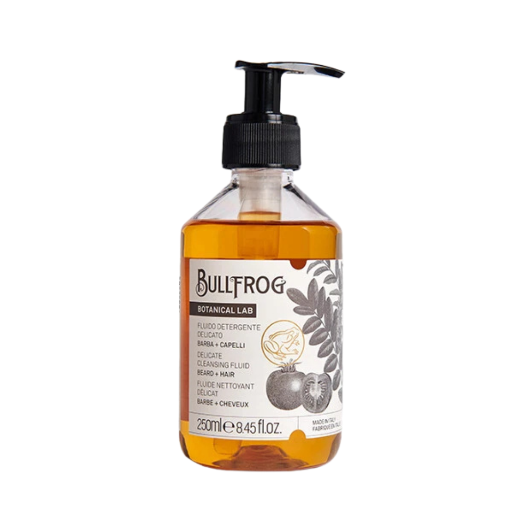 Bullfrog Delicate Cleansing Fluid - 250ml | بولفروغ شامبو للشعر واللحية - 250 مل