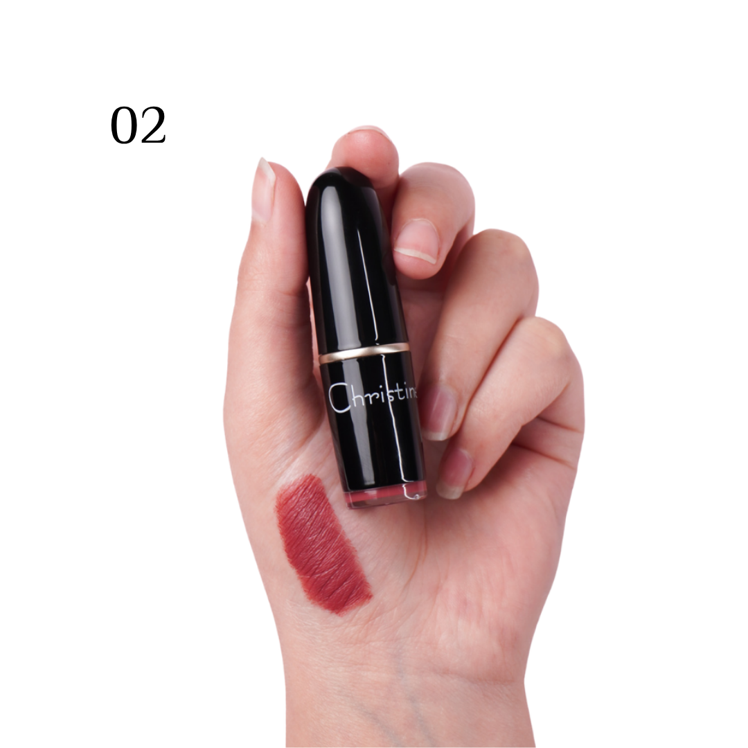 Christine Rouj Malke Vitamin E - 3.8g | كريستين احمر شفاه غني بالفيتامين اي - 3.8 غ