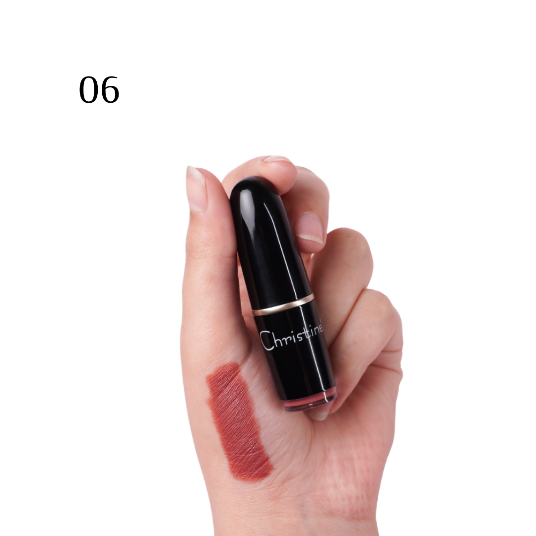 Christine Rouj Malke Vitamin E - 3.8g | كريستين احمر شفاه غني بالفيتامين اي - 3.8 غ