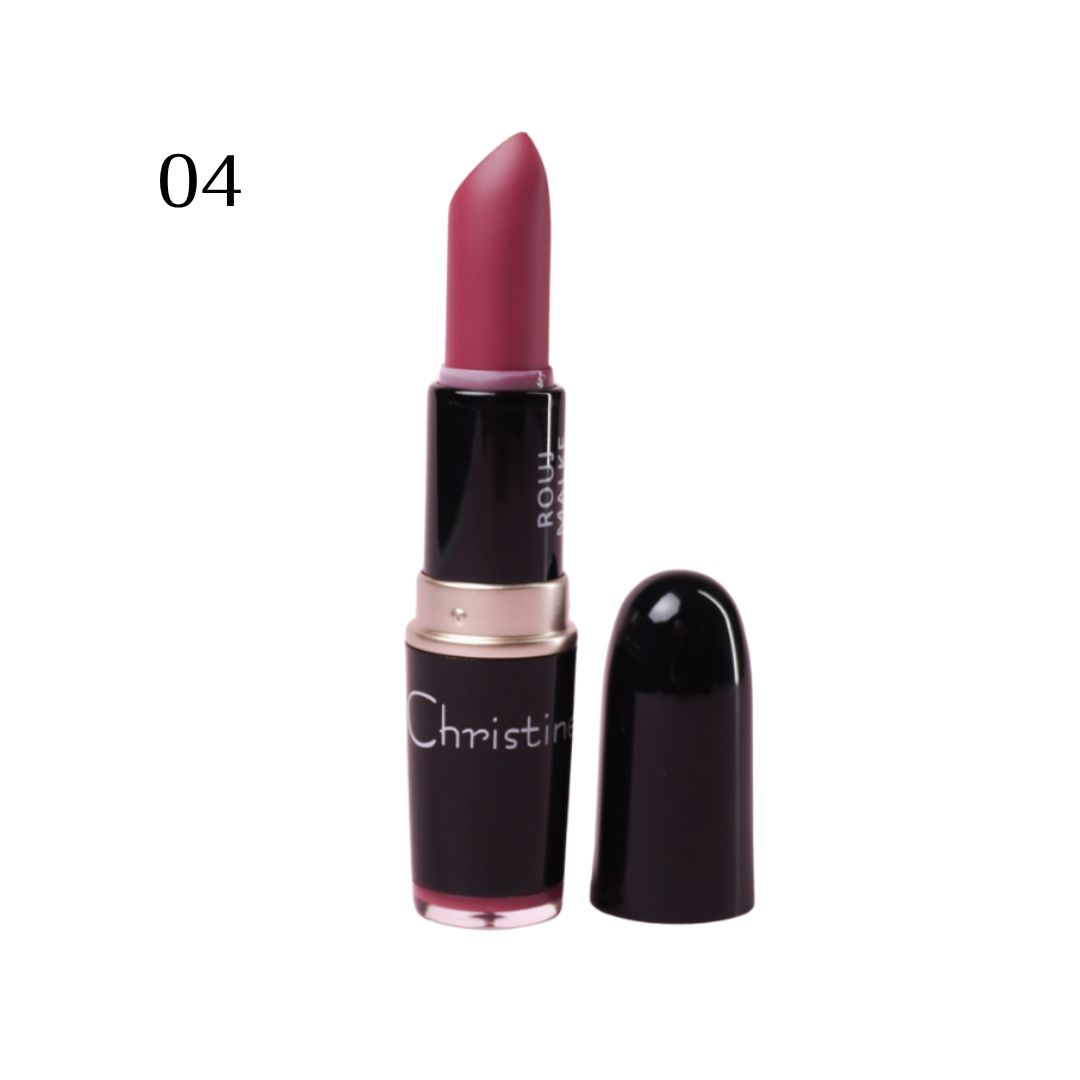 Christine Rouj Malke Vitamin E - 3.8g | كريستين احمر شفاه غني بالفيتامين اي - 3.8 غ