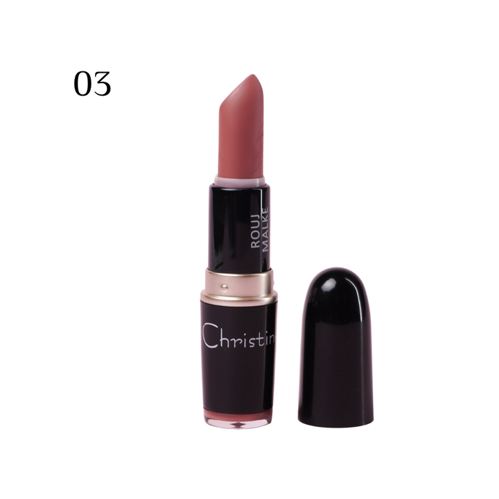 Christine Rouj Malke Vitamin E - 3.8g | كريستين احمر شفاه غني بالفيتامين اي - 3.8 غ