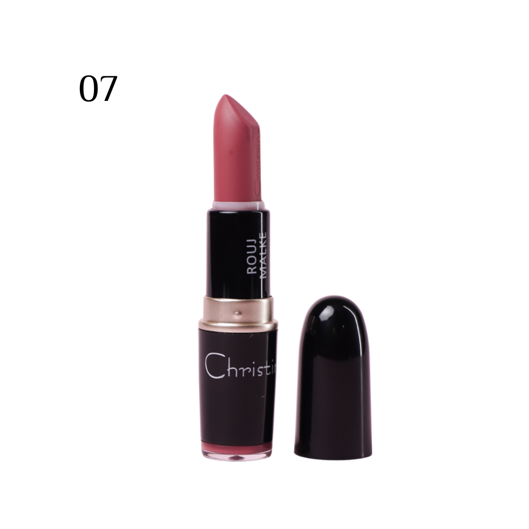 Christine Rouj Malke Vitamin E - 3.8g | كريستين احمر شفاه غني بالفيتامين اي - 3.8 غ