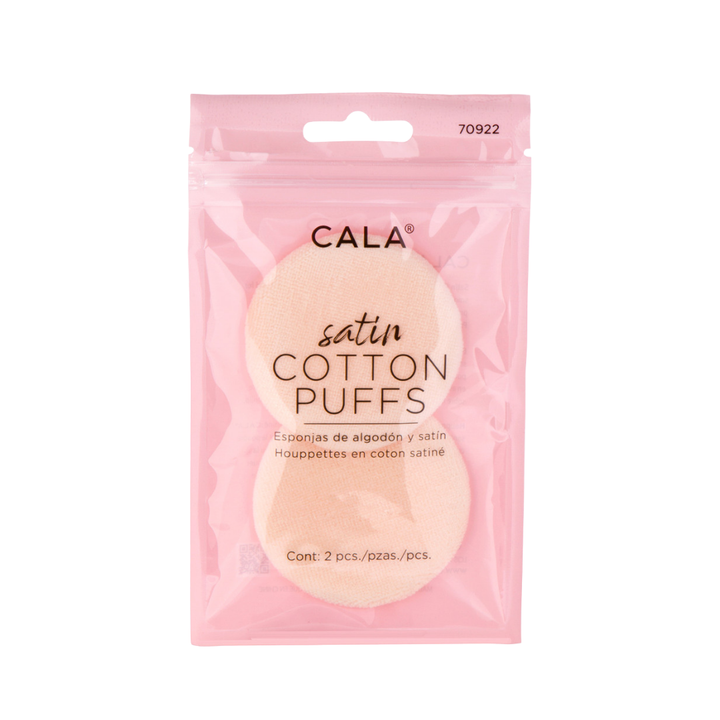 CALA Satin Cotton Puffs - 2pcs | كالا اسفنجة قطنية - قطعتان