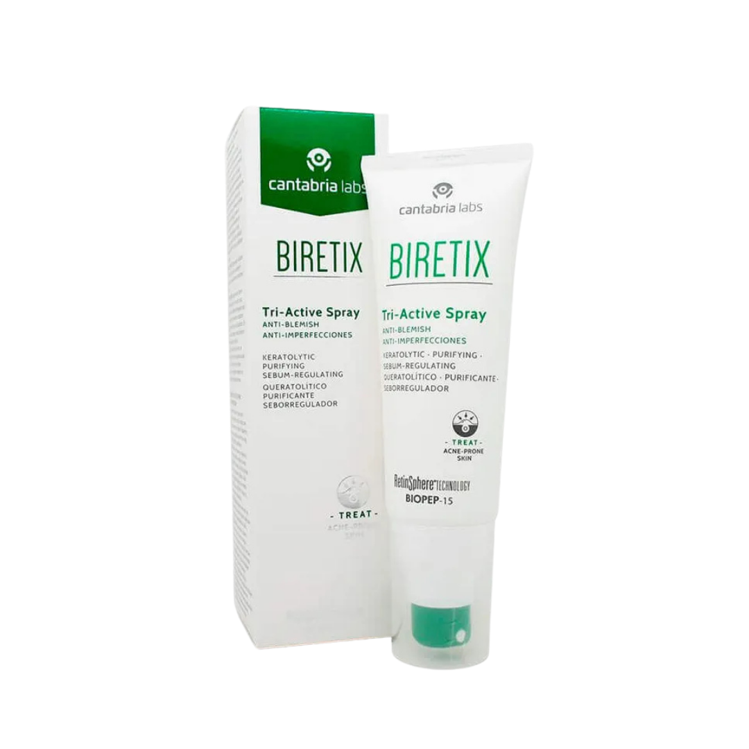 Cantabria Labs Biretix Tri Active Spray  Anti Blemish Imperfecciones - 100ml | كانتابريا لابز سبراي للوجه تري اكتيف لتقليل الشوائب - 100 مل