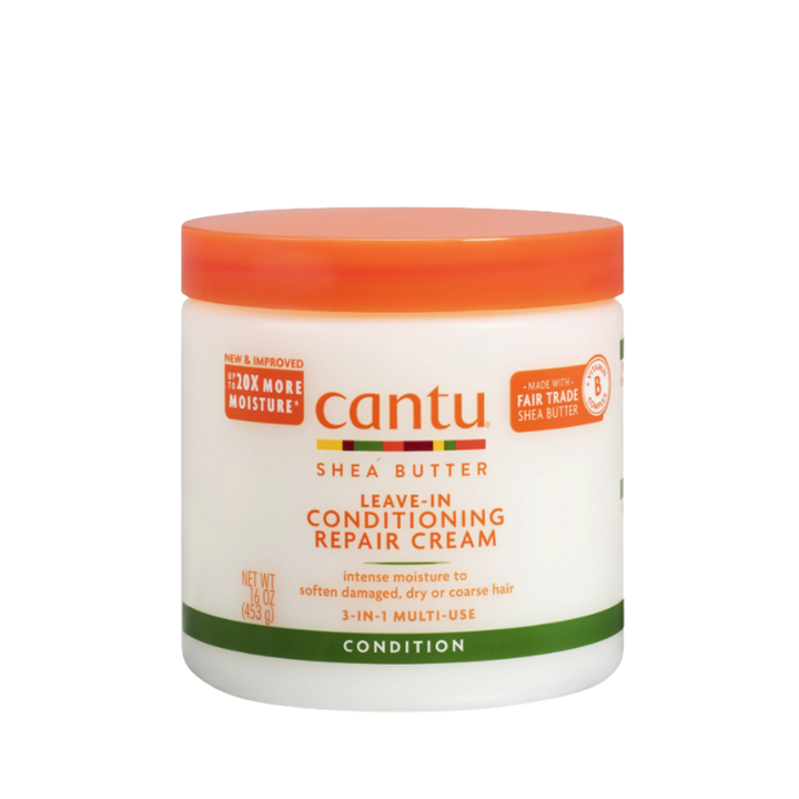 Cantu Shea Butter Leave-In Conditioning Repair Cream - 453g | كانتو كريم ليف ان بزبدة الشيا - 453 غرام