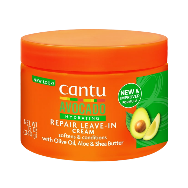 Cantu Avocado Conditioning Cream with Olive Oil, Aloe & Shea Butter - 340g | كانتو ليف إن بالأفوكادو المرطب بزيت الزيتون والصبار وزبدة الشيا - 340 غرام