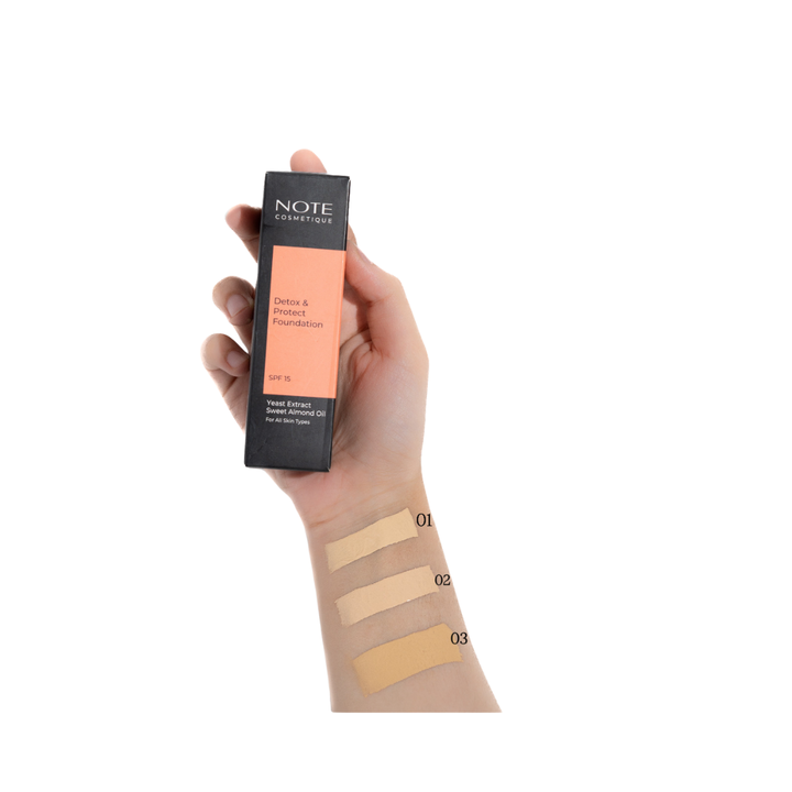 NOTE Detox & Protect Foundation - 30ml | نوت كريم أساس - 30 مل