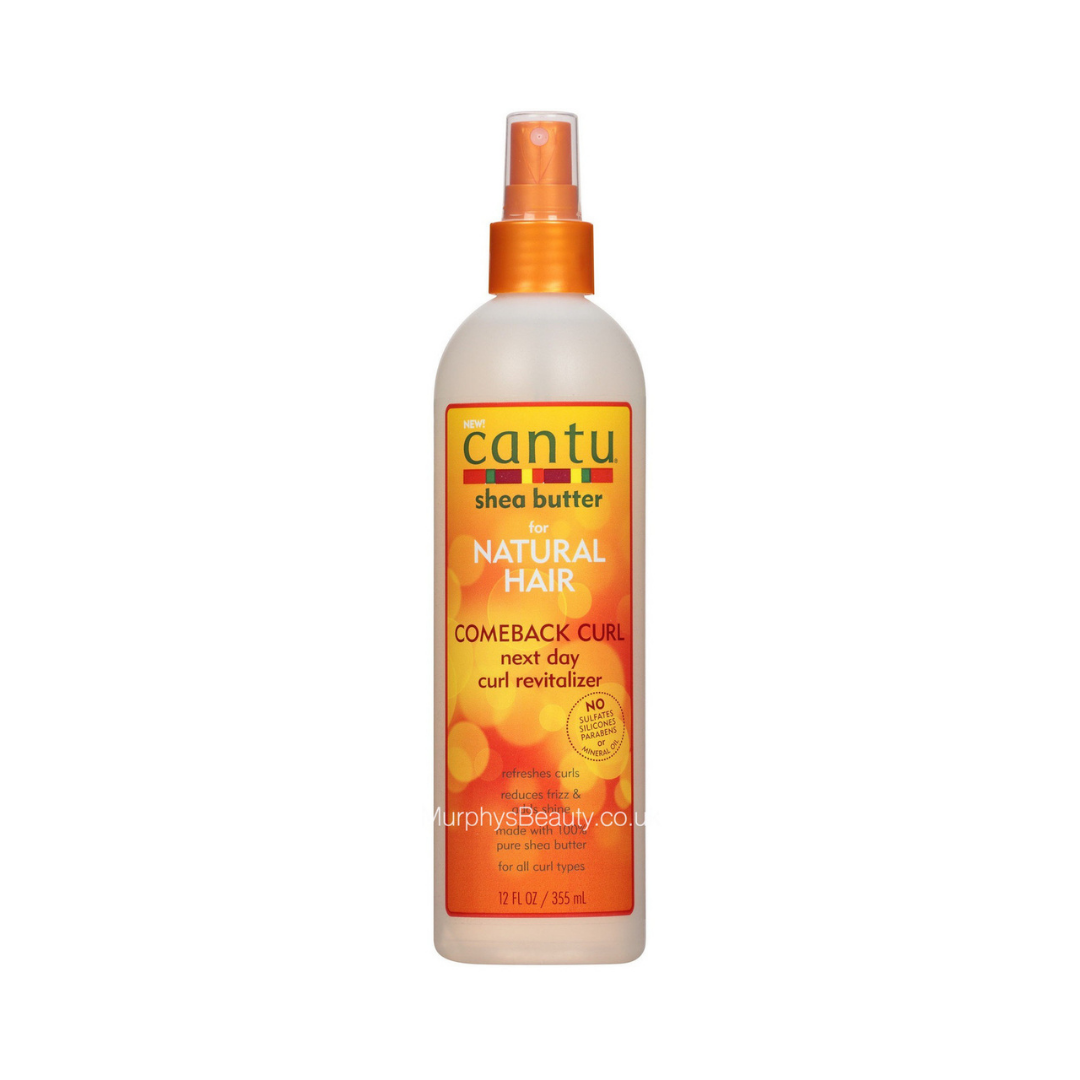 Cantu Shea Butter Comeback Curl Next Day Curl Revitalizer - 355ml | كانتو بخاخ بزبدة الشيا للشعر الكيرلي - 355 مل