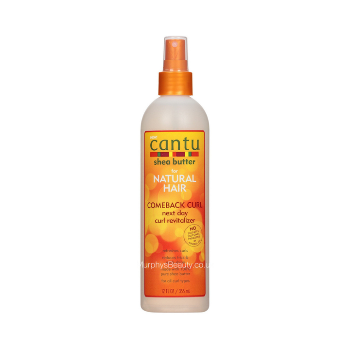 Cantu Shea Butter Comeback Curl Next Day Curl Revitalizer - 355ml | كانتو بخاخ بزبدة الشيا للشعر الكيرلي - 355 مل