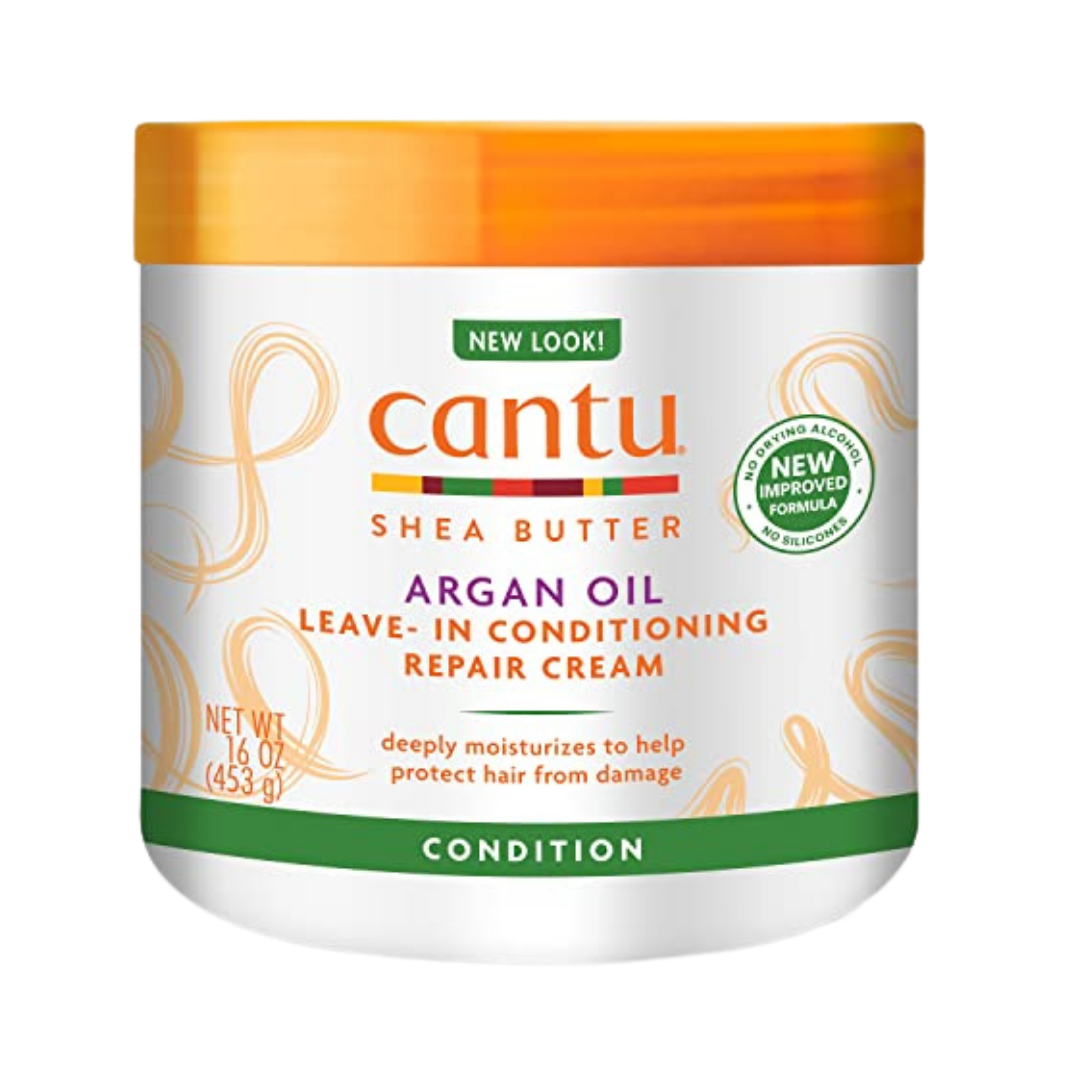 Cantu Leave-In Conditioning Repair Cream with Argan Oil - 453g | كانتو كريم ليف ان بزيت الأرغان - 453 غرام