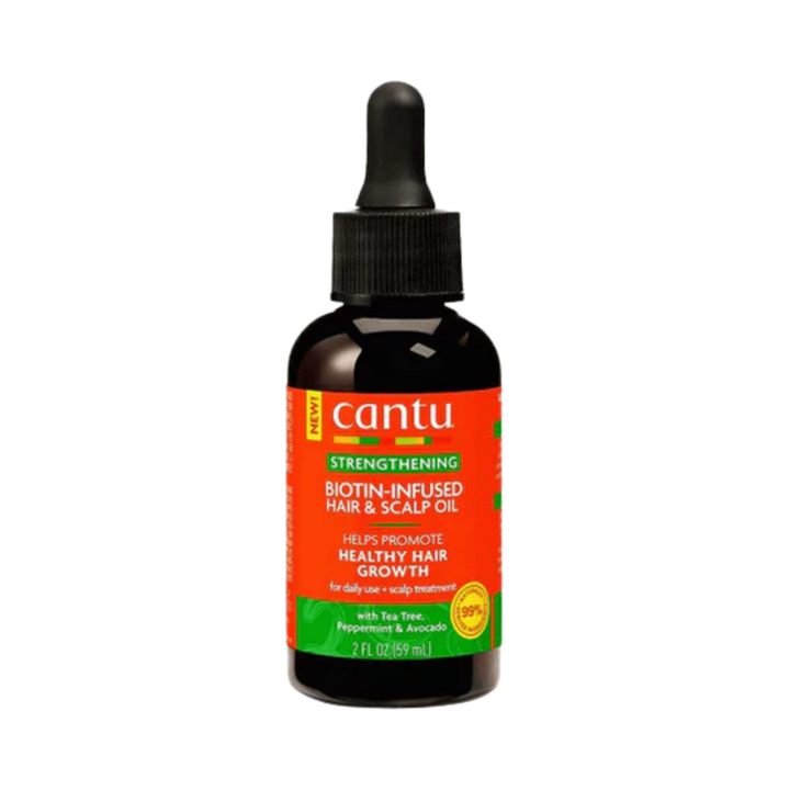 Cantu Biotin-Infused Strengthening Hair & Scalp Oil - 59ml | كانتو زيت لتقوية الشعر و الفروة - 59 مل