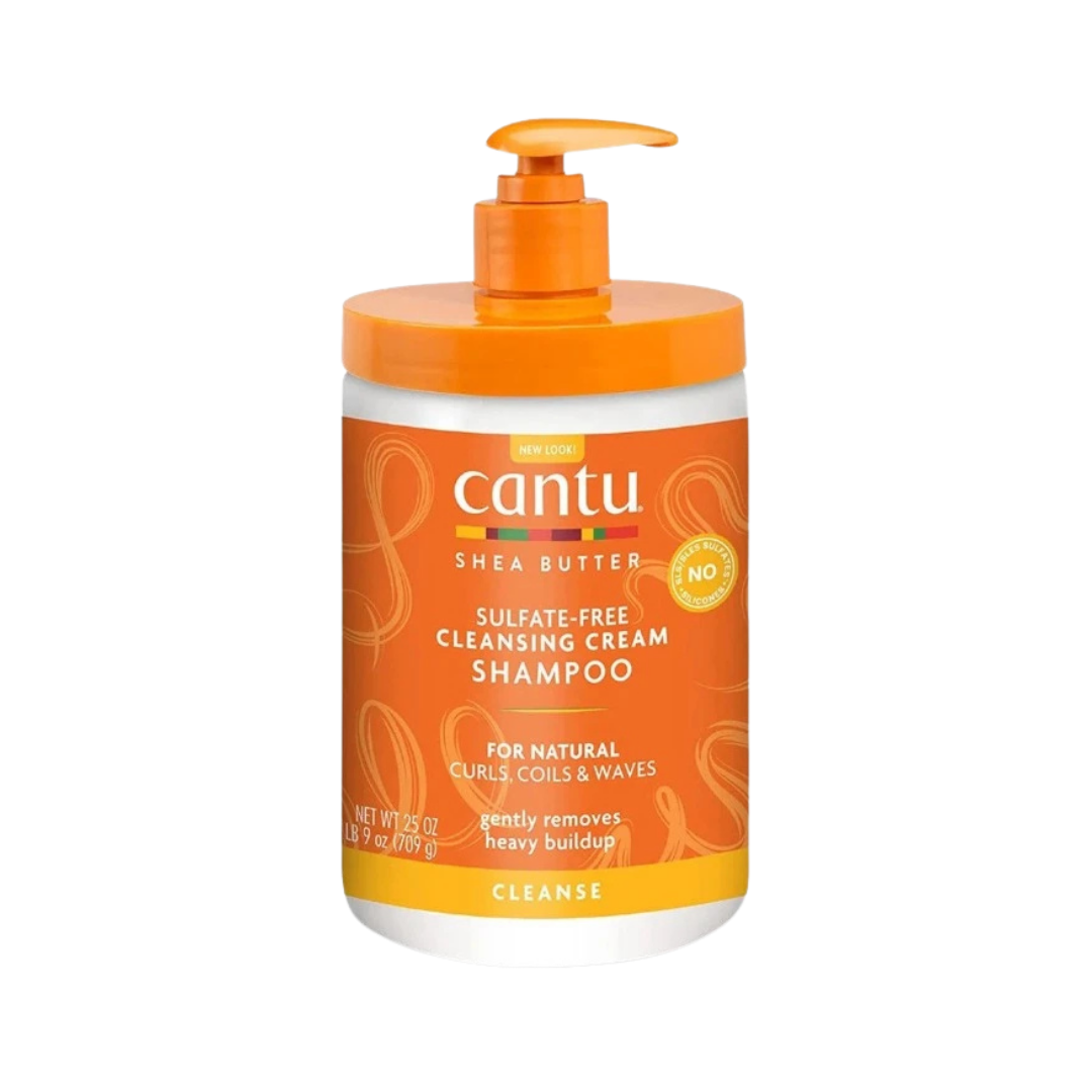 Cantu Shea Butter Sulfate- Free Cleansing Cream Shampoo - 709g | كانتو شامبو خالي من السلفات - 709 غرام
