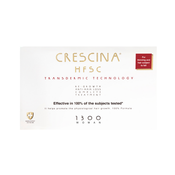 CRESCINA Transdermic HFSC Complete Treatment 1300 - 3.5x10+10 | كريشنا أمبولات ضد تساقط الشعر للنساء عيار 1300 - 3.5 مل x 10+10