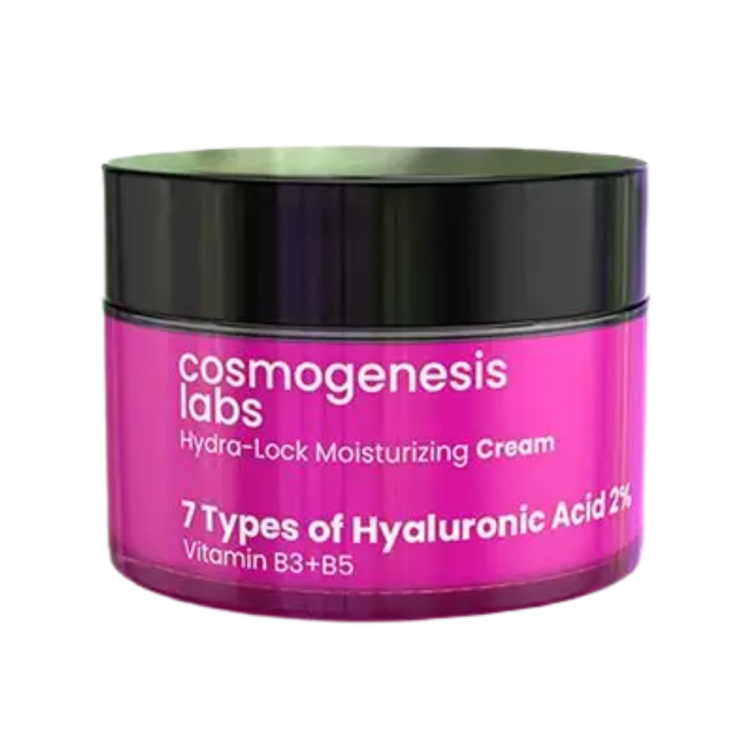 Cosmogenesis Labs Hydra-Lock Moisturizing Cream 7 Types Of Hyaluronic Acid 2% - 50ml | كريم الترطيب هيدرا-لوك من كوزموجينيسيس لابس بسبعة أنواع من حمض الهيالورونيك 2% – 50 مل