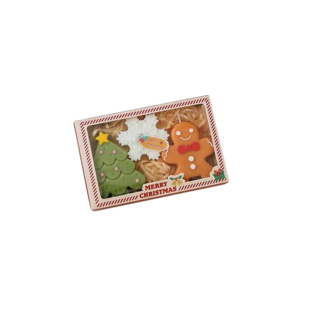 3 pieces of Christmas candles|  مجموعة أنيقة  من الشموع