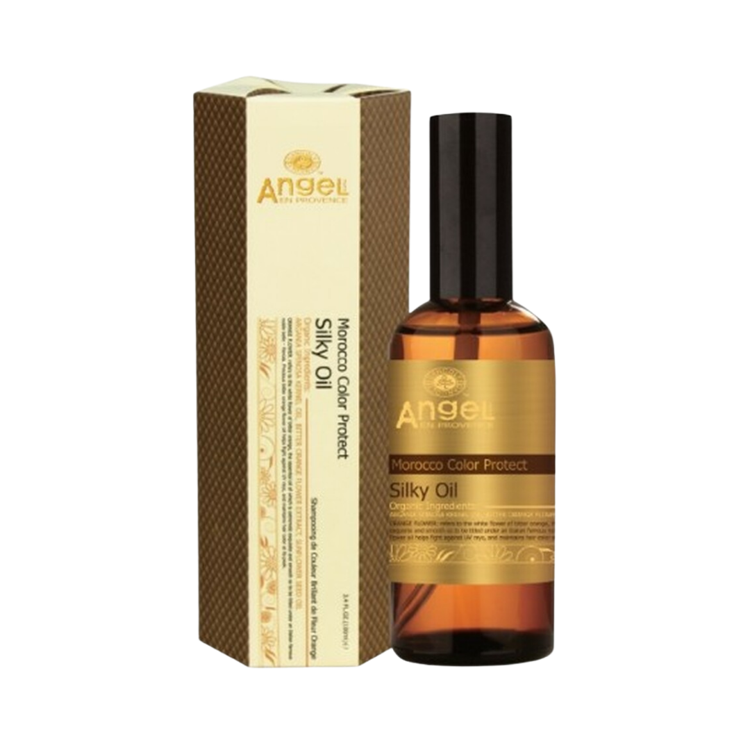 Angel Silky Oil Morocco Color Protect - 100ml | انجل زبت مغربي لحماية اللون - 100 مل