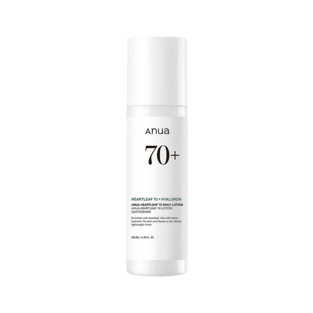 Anua Heartleaf 70+ Hyaluron Daily Lotion - 200ml | أنوا لوشن مرطب بنبات الهارتليف - 200 مل
