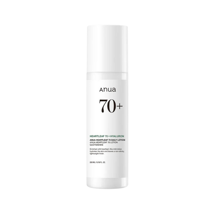 Anua Heartleaf 70+ Hyaluron Daily Lotion - 200ml | أنوا لوشن مرطب بنبات الهارتليف - 200 مل