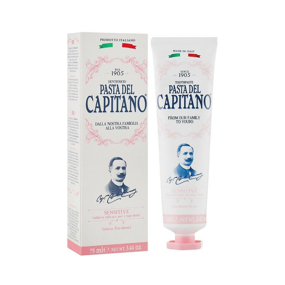 CAPITANO Sensitive Toothpaste - 75ml | كابيتانو معجون أسنان للأسنان الحساسة - 75 مل