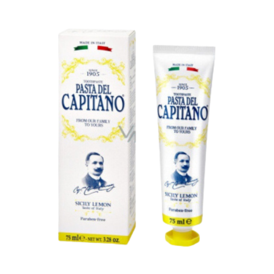 CAPITANO Sicily Lemon Toothpaste - 75ml | كابيتانو معجون أسنان بالليمون - 75 مل