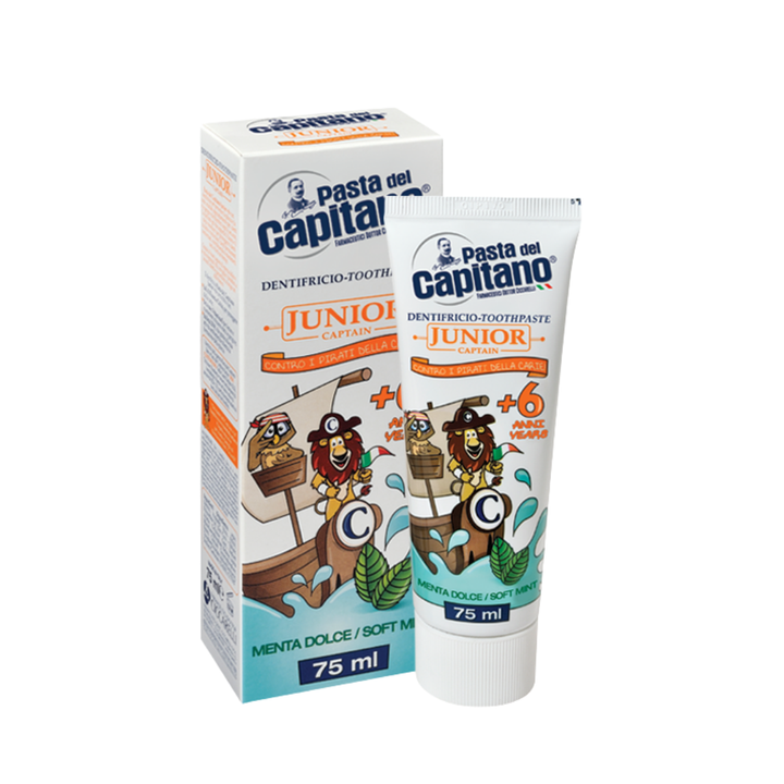 CAPITANO Baby Soft Mint Toothpaste For Children From 6 Years - 75ml |كابيتانو معجون أسنان للأطفال من عمر 6 سنين - 75 مل