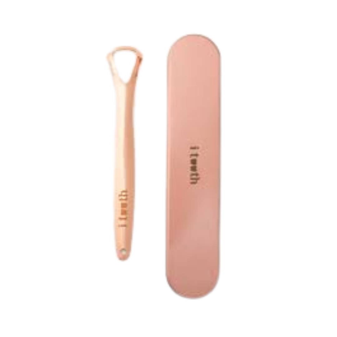 i tooth Tongue Scraper | قاشطة اللسان النحاسي