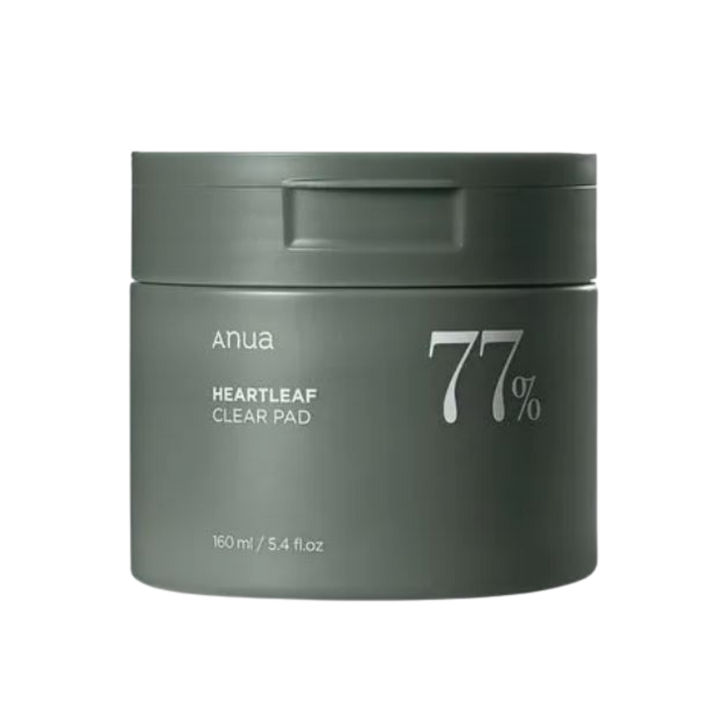 Anua Heartleaf 77% Clear Pad - 160ml | أنوا وسادات التونر المائية بمستخلص نبات القلب77% - 160 مل