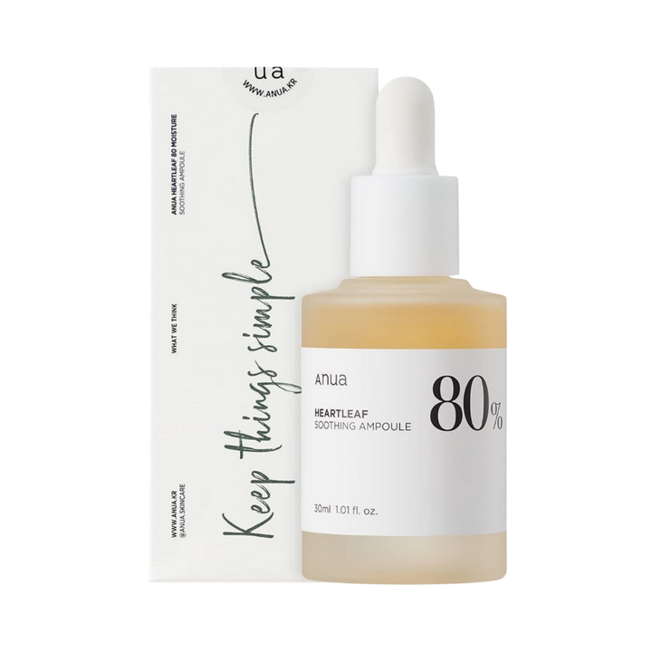 Anua Heartleaf 80 Moisture Soothing Ampoule - 30ml | أنوا سيروم مهدئ للبشرة - 30 مل