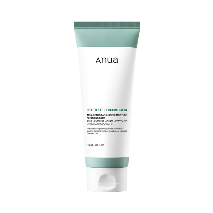 Heartleaf Succinic Acid Moisture Cleansing Foam - 150ml | أنوا غسول رغوي للوجه سكسينيك اسيد - 150 مل