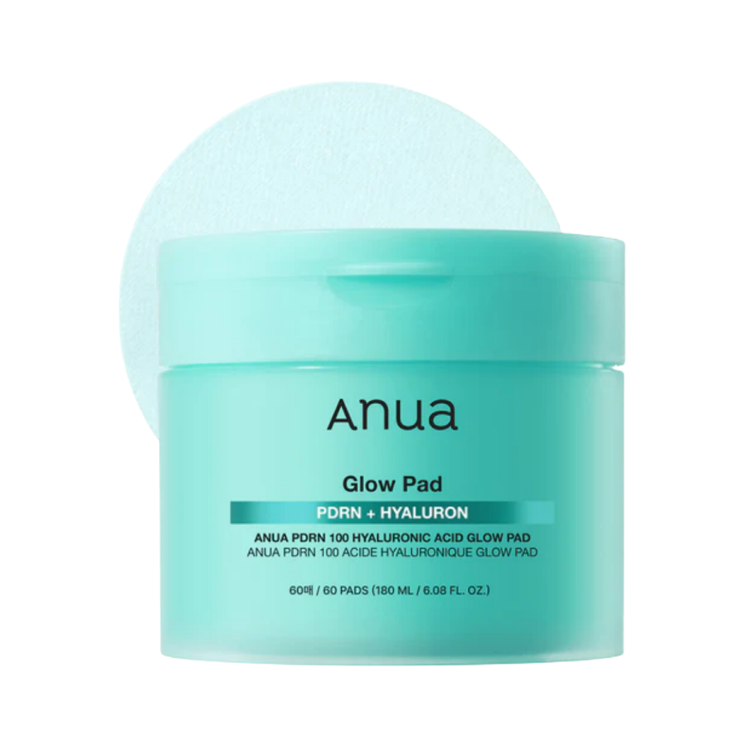 Anua Glow Pad Pdrn + Hyaluron - 60pads | أنوا وسادات قطنية بالهيالورونيك اسيد - 60 وسادة
