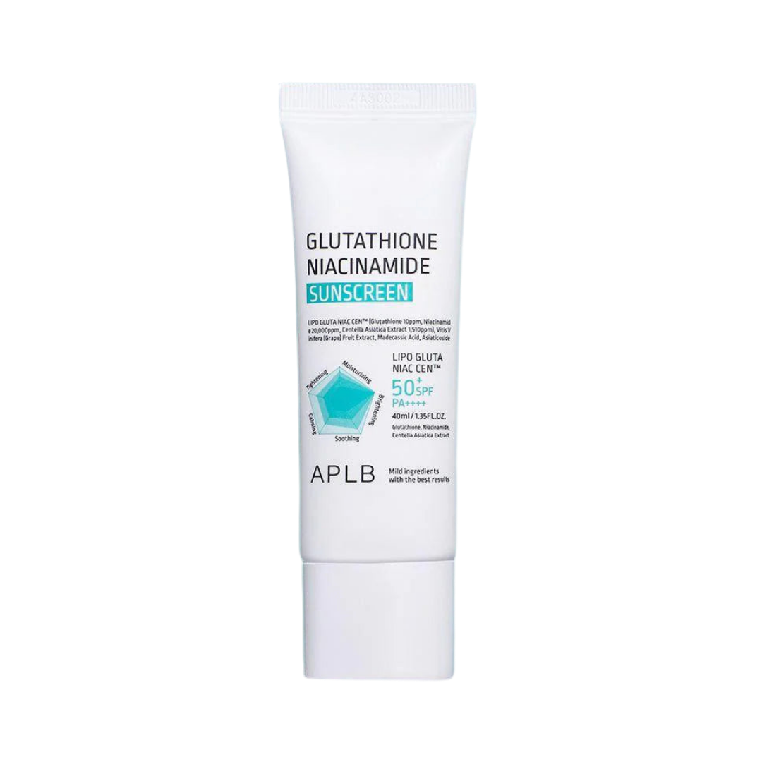 APLB Glutathione Niacinamide Sunscreen - 40ml | اي بي ال بي كريم واقي شسمي بالجلوتاثيون و النياسيناميد - 40 مل