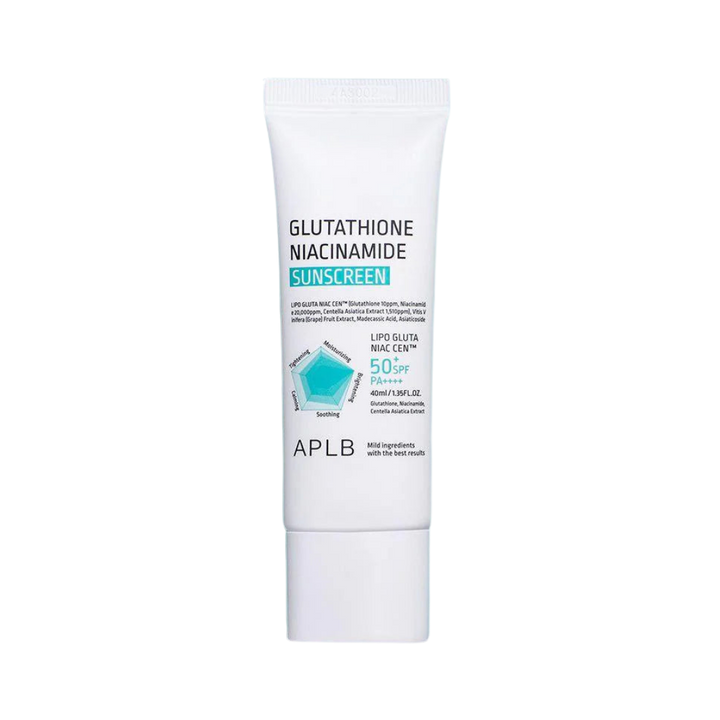 APLB Glutathione Niacinamide Sunscreen - 40ml | اي بي ال بي كريم واقي شسمي بالجلوتاثيون و النياسيناميد - 40 مل