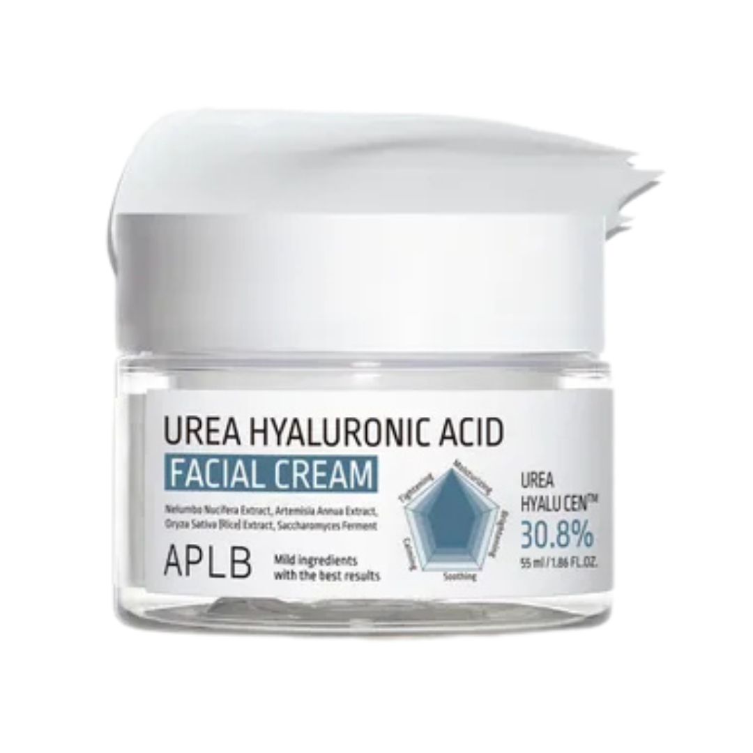 APLB Urea Hyaluronic Acid Facial Cream - 55ml | اي بي ال بي كريم الوجه بحمض الهيالورونيك واليوريا - 55 مل