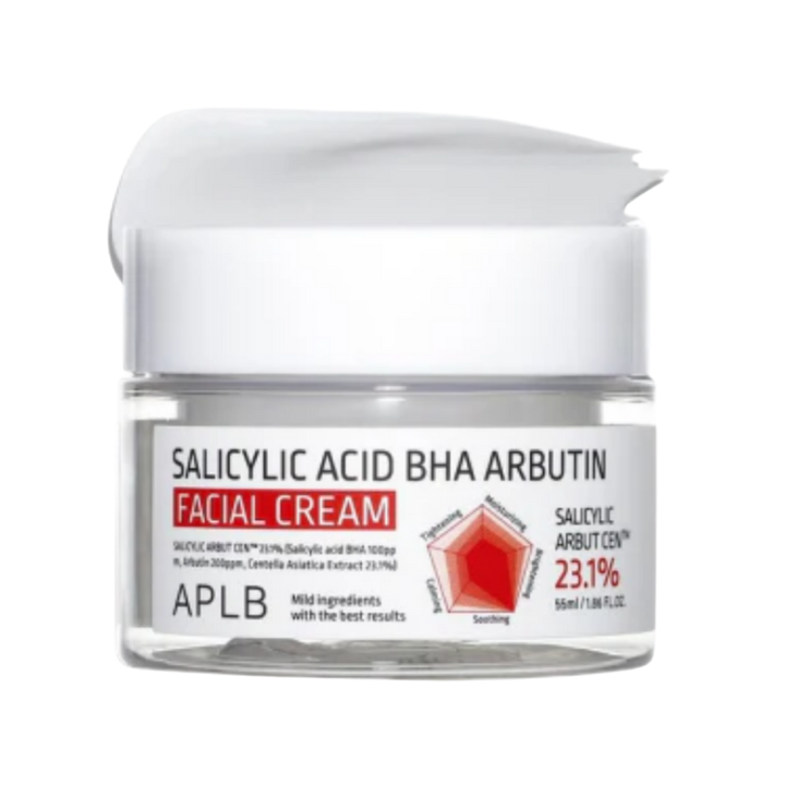 APLB Salicylic Acid BHA Arbutin Facial Cream - 55ml | اي بي ال بي كريم للوجه بالسالسيليك اسيد والاربوتين - 55 مل