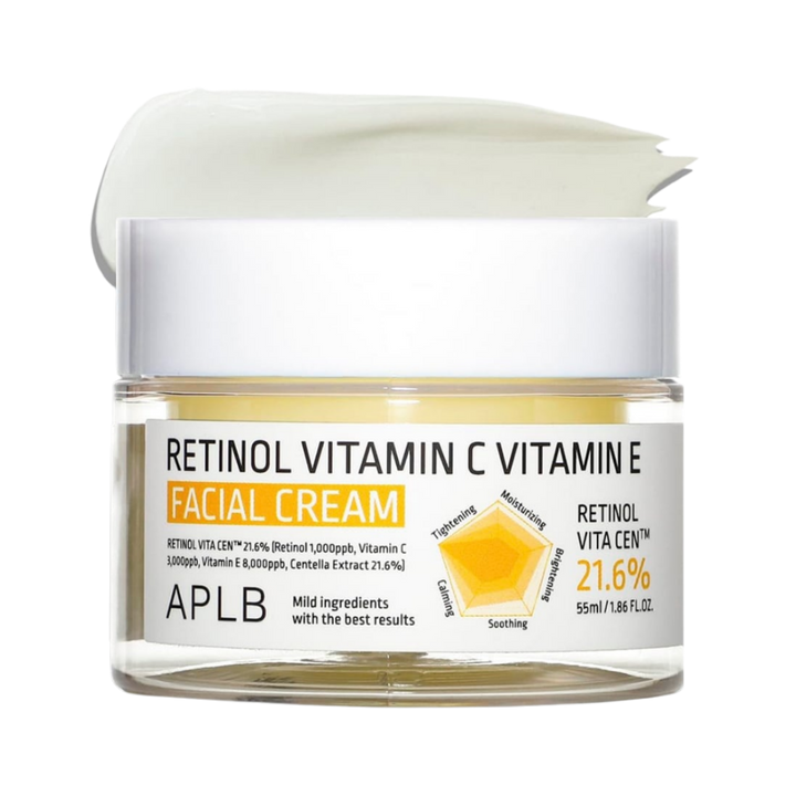 APLB Retinol Vitamin C Vitamin E Facial Cream - 55ml | اي بي ال بي كريم للوجه بالريتينول والفيتامين سي - 55 مل