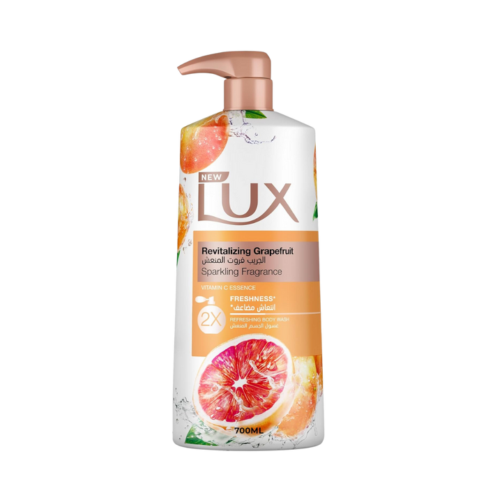 LUX Revitalizing Grapefruit Sparkling Fragrance Body Wash - 700ml| لوكس – غسول الجسم المنعش برائحة الجريب فروت – 700 مل