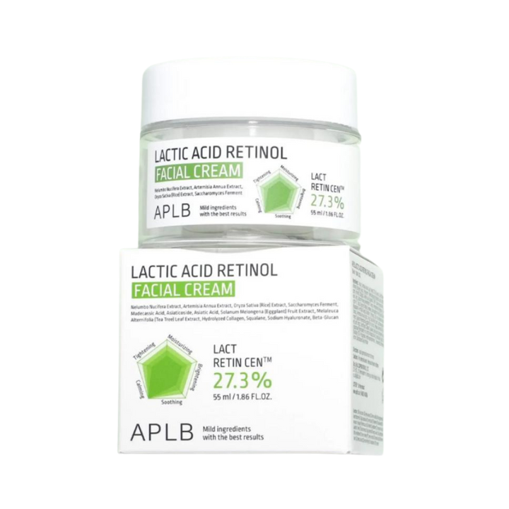 APLB LACTIC ACID RETINOL FACIAL CREAM - 55ML |   كريم الوجه بحمض اللاكتيك والريتـينول – 55 مل