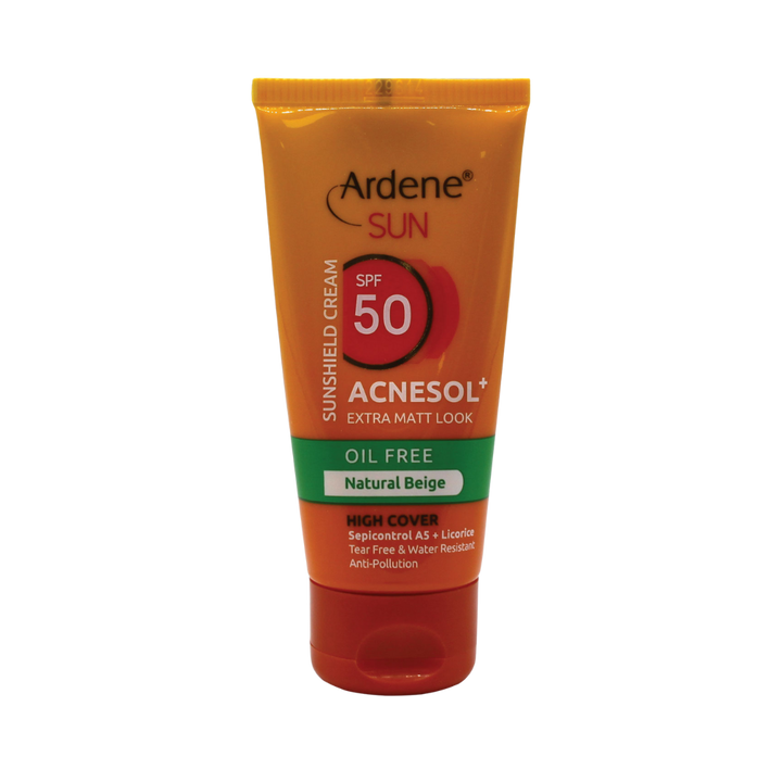 Ardene Sunscreen Cream Oil Free Natural Beige SPF50 - 50g | اردن واقي شمس مع لون خالٍ من الزيوت - 50 غرام
