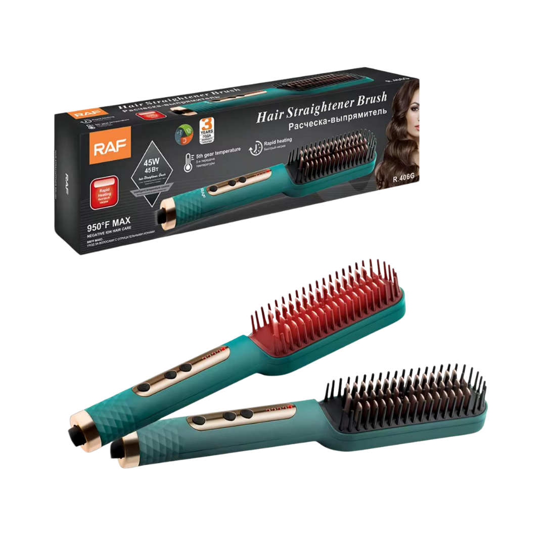 RAF Hair Straightener Brush | مشط تصفيف وفرد الشعر  RAF