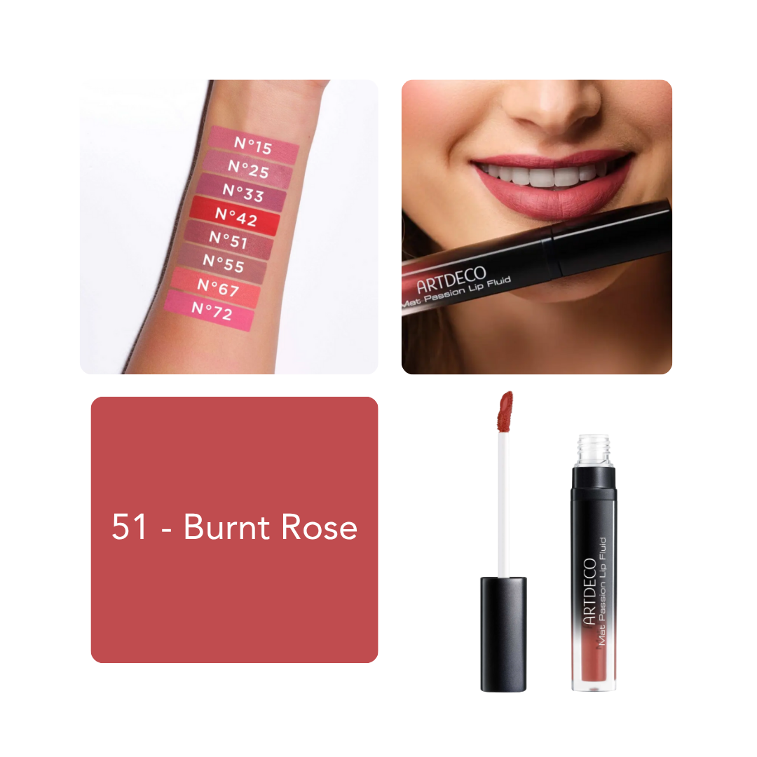 Artdeco Mat Passion Lip Fluid - 6ml |ارتديكو  أحمر شفاه سائل مات - 6 مل