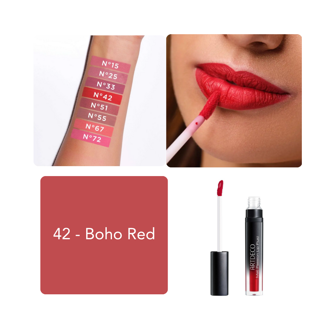 Artdeco Mat Passion Lip Fluid - 6ml |ارتديكو  أحمر شفاه سائل مات - 6 مل