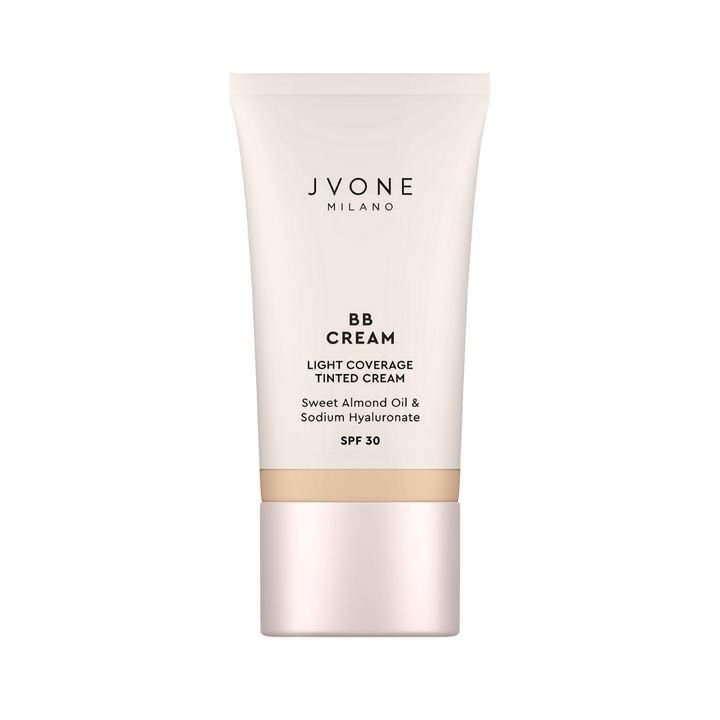 JVONE MILANO BB Cream Light Coverage Tinted Cream - 30ml | جيفون ميلانو كريم أساس بي بي بتغطية خفيفة - 30 مل