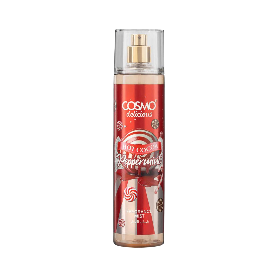 Cosmo Hot Cocoa Pepper Mint Fragrance Mist - 250ml | ميست الجسم كوزمو هوت كاكاو بالنعناع والفلفل – 250 مل
